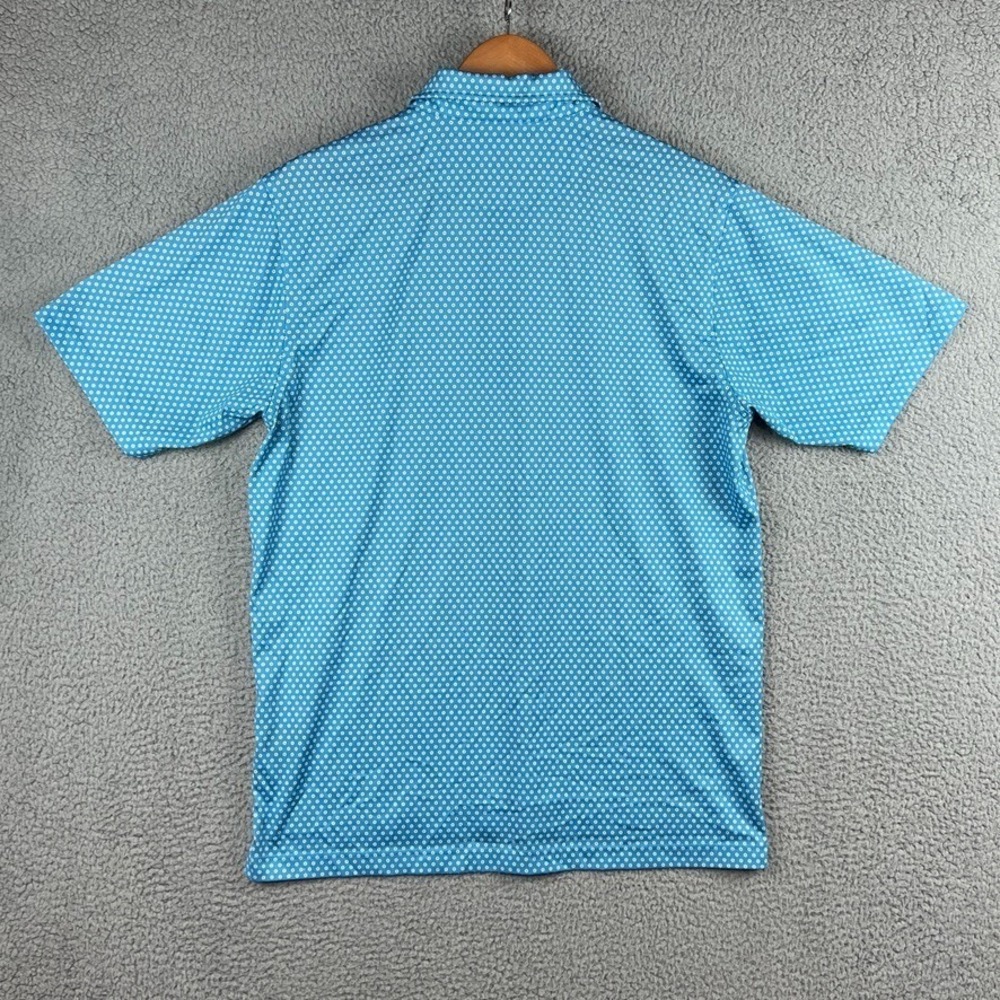 Lot of 2 - Donald Ross Golf Polo Shirt Mens Small Blue Geometric AOP Performance - Picture 3 of 16